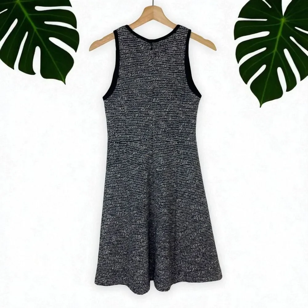 J. Crew Sleeveless Tweed Flare Dress
